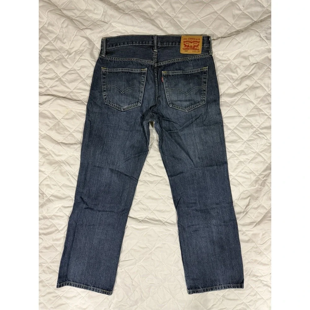 Levis 559 33X32 Actual 34X30 Mens‎ Blue Jeans 100% Cotton Medium Wash